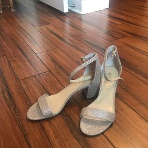 Sparkle wedge heels (rose gold)